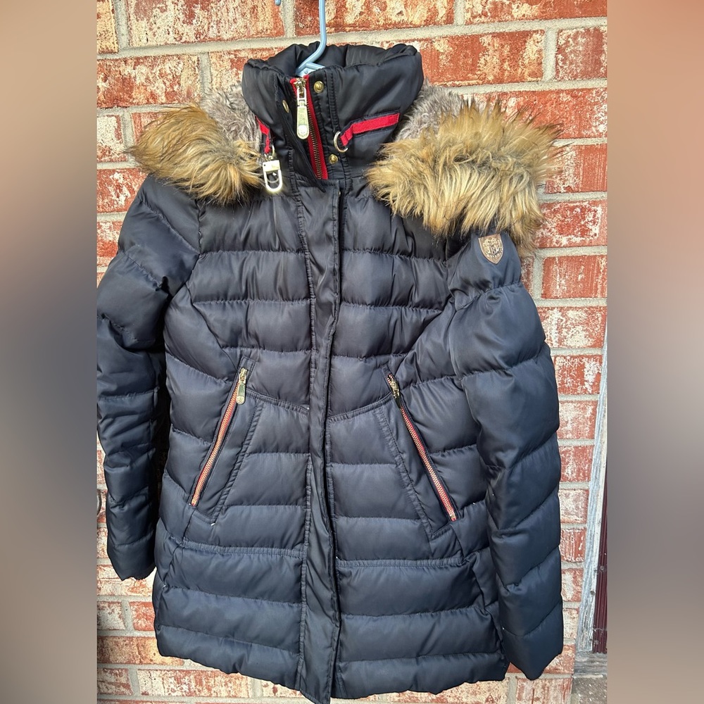 Vince Camuto Faux Fur Trim Down Hooded Puffer Coat